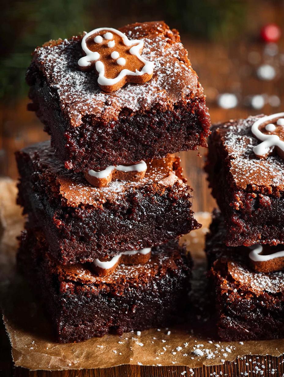 Delicious Gingerbread Brownies for Your Holiday Treats - Gingerbread Brownies - main visual representation