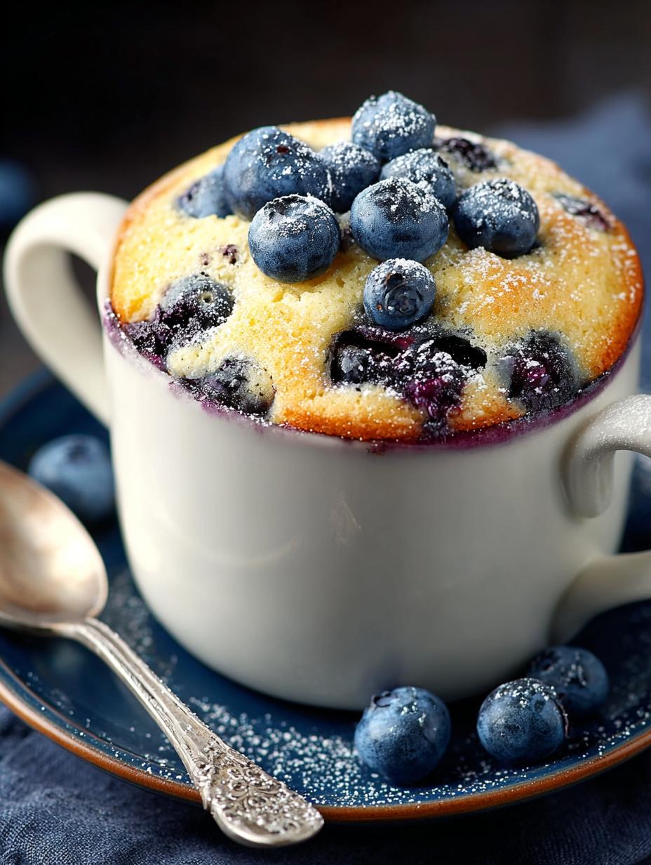 Keto Blueberry Muffin Mug