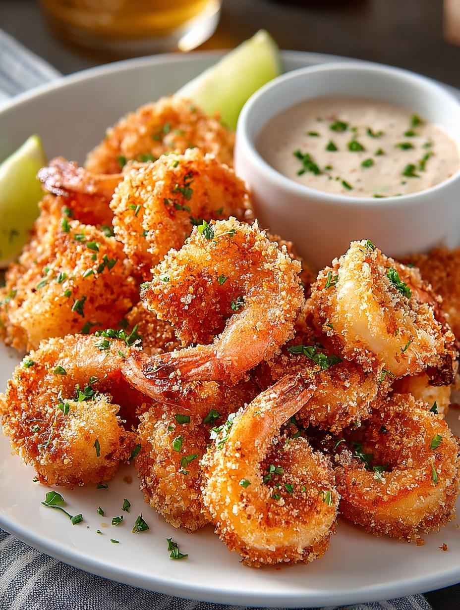 Keto Breaded Shrimp Crispy