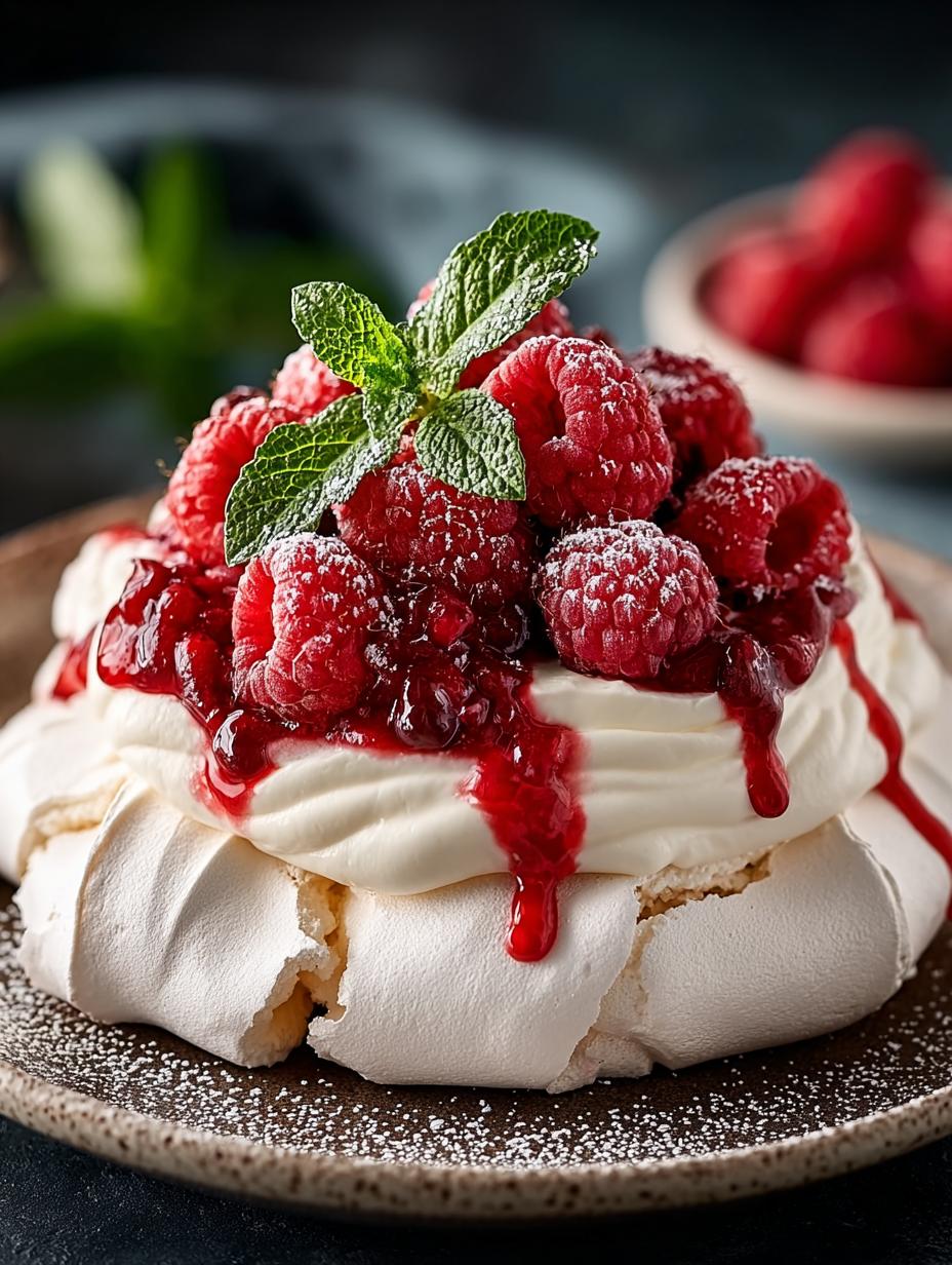 Keto Raspberry Pavlova Guilt-Free Delight - Keto Raspberry Pavlova Guilt - main visual representation
