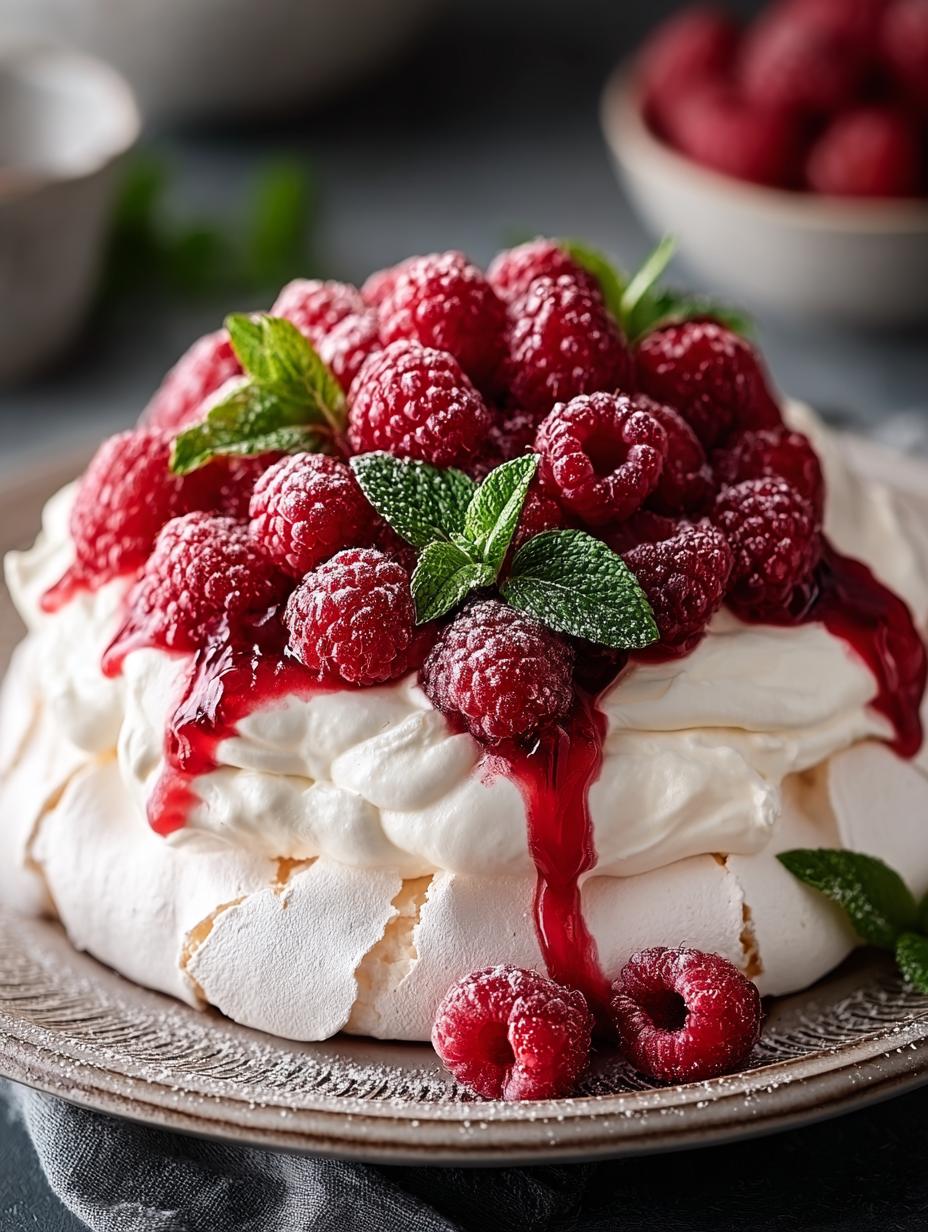 Keto Raspberry Pavlova Guilt-Free Delight - Keto Raspberry Pavlova Guilt - additional detail