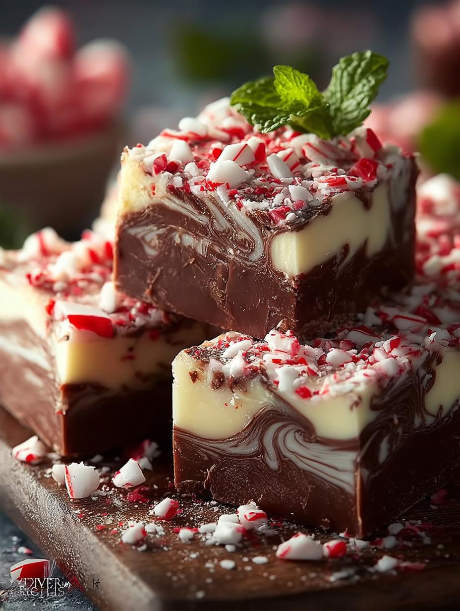 Peppermint Swirl Fudge: 7 Irresistible Holiday Treats - Peppermint Swirl Fudge - additional detail