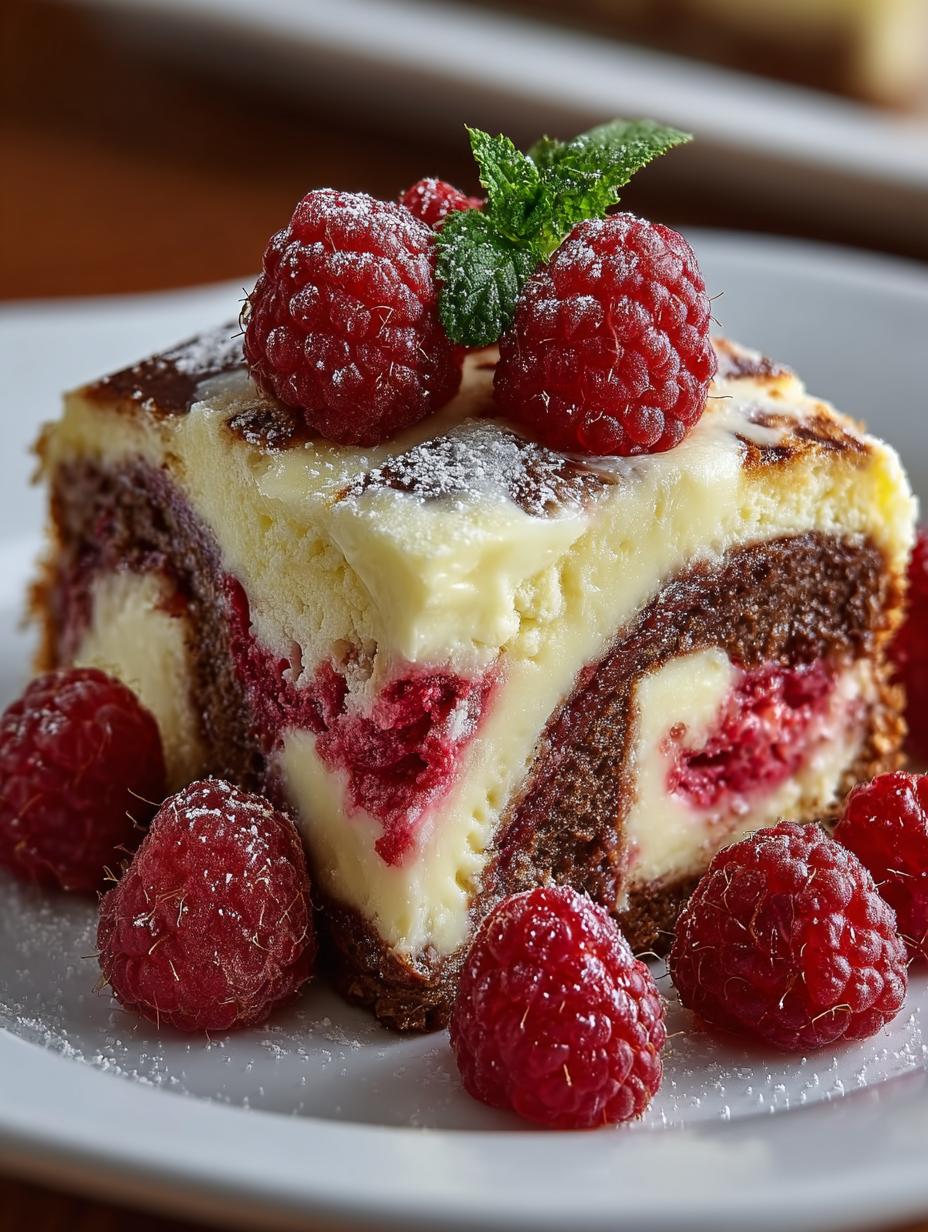 Delicious White Chocolate Raspberry Swirl Brownies 4 Delicious White Chocolate Raspberry Swirl Brownies - White Chocolate Raspberry Swirl - main visual representation