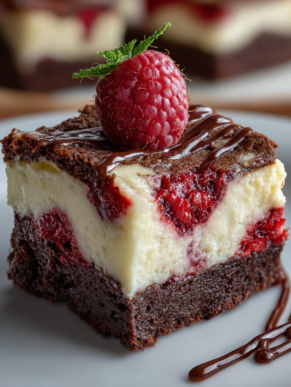 Delicious White Chocolate Raspberry Swirl Brownies 5 Delicious White Chocolate Raspberry Swirl Brownies - White Chocolate Raspberry Swirl - additional detail