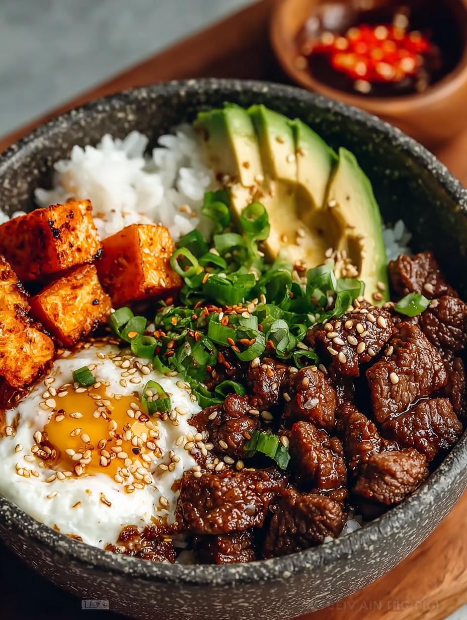 Hot Honey Beef Bowls