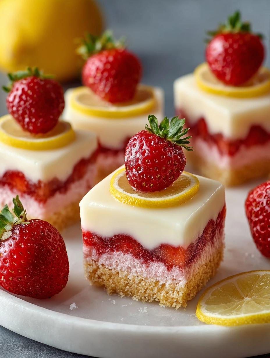Delicious Strawberry Lemonade Cake Bites for Summer - Strawberry Lemonade Cake Bites - main visual representation