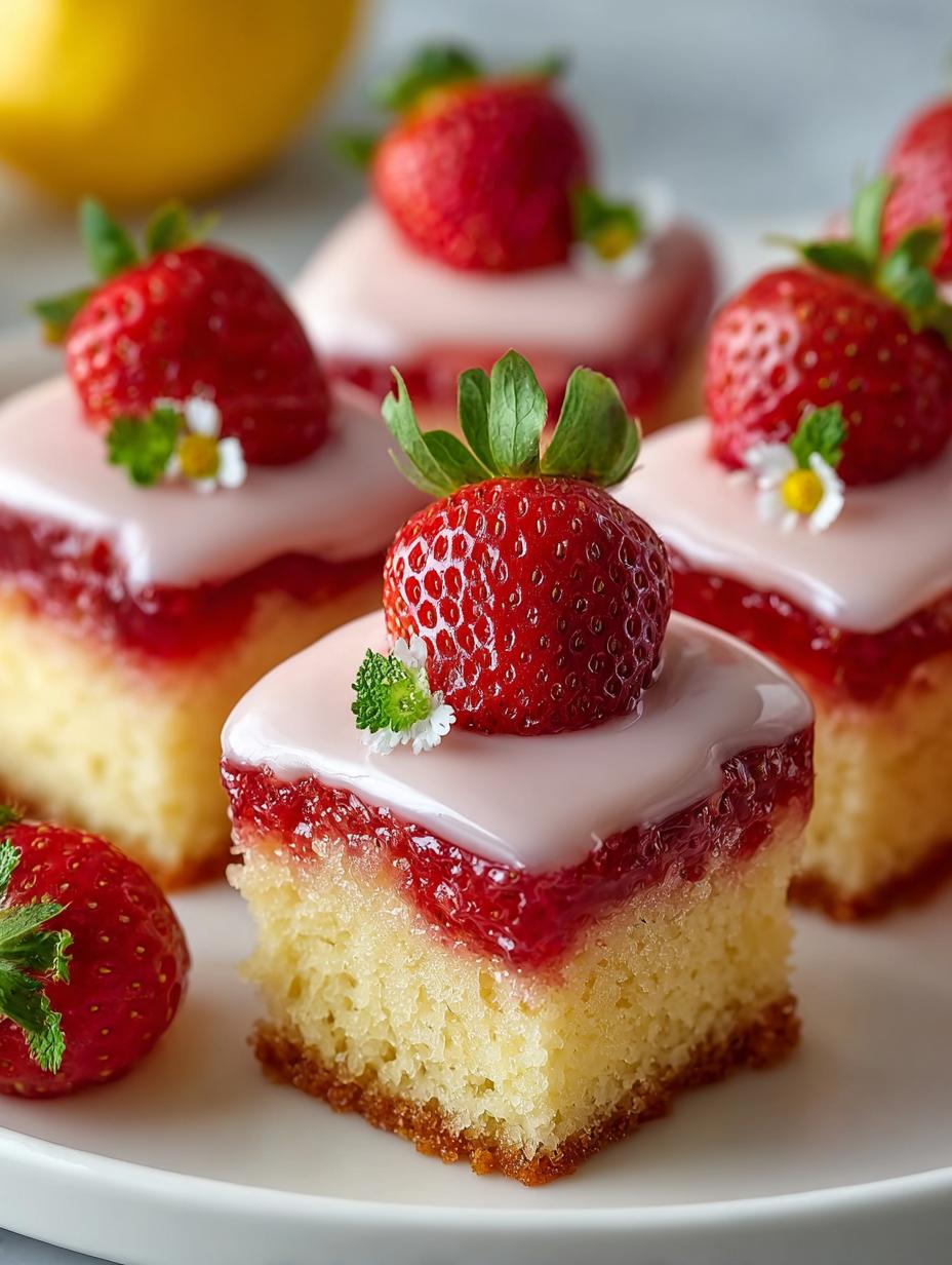 Delicious Strawberry Lemonade Cake Bites for Summer - Strawberry Lemonade Cake Bites - additional detail